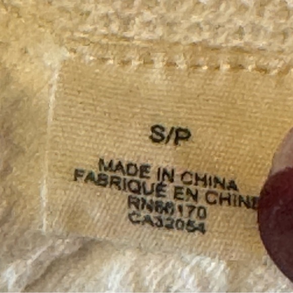 ANTHROPOLOGIE | Moth | W Small White quilted Jacquard Crochet lady Jacket boho - Picture 9 of 12